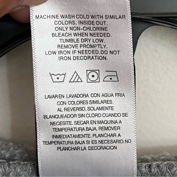 Womens Modernlux Nightmare Before Christmas Graphic Print Hoodie Gray Size Large - Picture 7 of 10